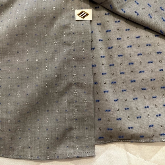 Joseph Abboud Non Iron Classic Fit Cotton Gray Long Sleeves Dress Shirt L NWT - Picture 9 of 15